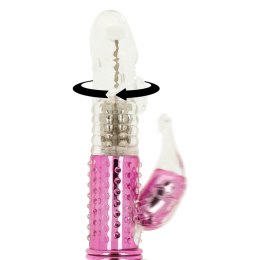 OHMAMA Wibrator z systemem obrotow i stymulatorem zewnętrznym 22,8 cm