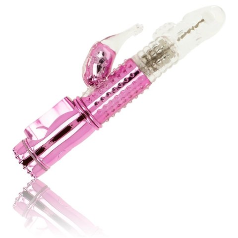 OHMAMA Wibrator z systemem obrotow i stymulatorem zewnętrznym 22,8 cm