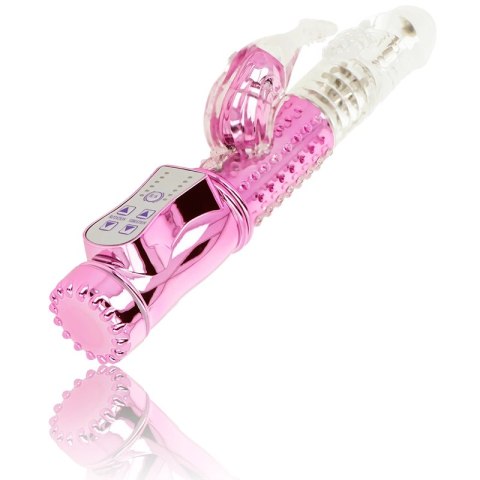 OHMAMA Wibrator z systemem obrotow i stymulatorem zewnętrznym 22,8 cm