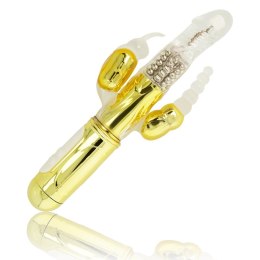 OHMAMA wielofunkcyjny masażer intymny złoty silikonowy 24,5 cm