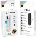 ONLINE Mini Bullet Vibe Srebrny - Kompaktowy Wibrujący Moduł 10 Trybow