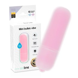 ONLINE Mini Bullet Vibe rożowy - kompaktowy model 10 trybow wodoodporny