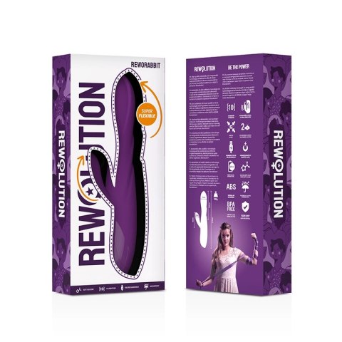 Rewolution Reworabbit elastyczny model z podwojnym silnikiem 21 cm rożowy