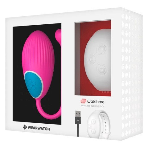 WEARWATCH Egg Fuksja - model z pilotem WATCHME, silikon medyczny, 7 trybow