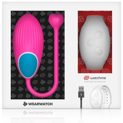 WEARWATCH Egg Fuksja - model z pilotem WATCHME, silikon medyczny, 7 trybow