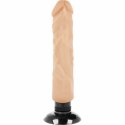 BASECOCK Wibrator 2w1 Flesh 20 cm × 4 cm, elastyczny TPE, przyssawka