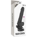 BASECOCK Wibrator Czarny 19,5 cm Pilot Przewodowy Przyssawka TPE