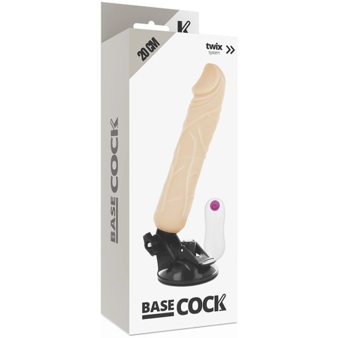 BASECOCK Wibrator Pilot Zdalny 20 cm TPE 12 Trybow Elastyczny