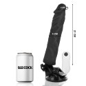Basecock model pilot czarny 21 cm - wibrator z pilotem przewodowym TPE