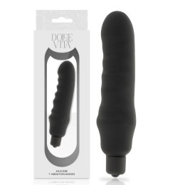 Dolce Vita Genius Black - silikonowy masażer wielofunkcyjny 150 mm