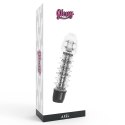 Glossy Axel Black - wibrujący system intymny TPE 14 cm wodoodporny