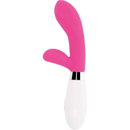 Glossy Jackson silikonowy masażer krolik 10 trybow, rożowy, 12 cm