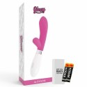 Glossy Jackson silikonowy masażer krolik 10 trybow, rożowy, 12 cm