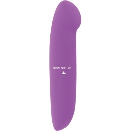 Glossy Phil fioletowy - kompaktowy masażer wodoodporny 13 cm ABS