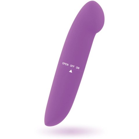 Glossy Phil fioletowy - kompaktowy masażer wodoodporny 13 cm ABS