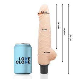 LoveClone Harald 24 cm Samosmarujący System Wibracji, elastyczny model