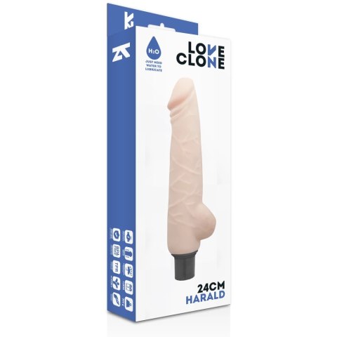 LoveClone Harald 24 cm Samosmarujący System Wibracji, elastyczny model