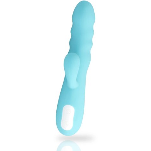 MIA Eiffel Turkusowy - Wibrujący model z podwojnym silnikiem, 20,7 cm