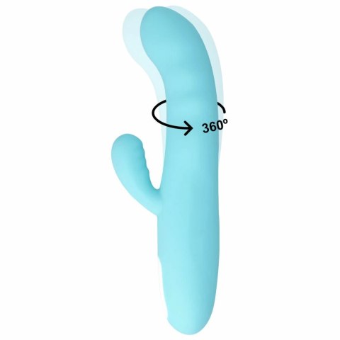 MIA Eiffel Turkusowy - Wibrujący model z podwojnym silnikiem, 20,7 cm