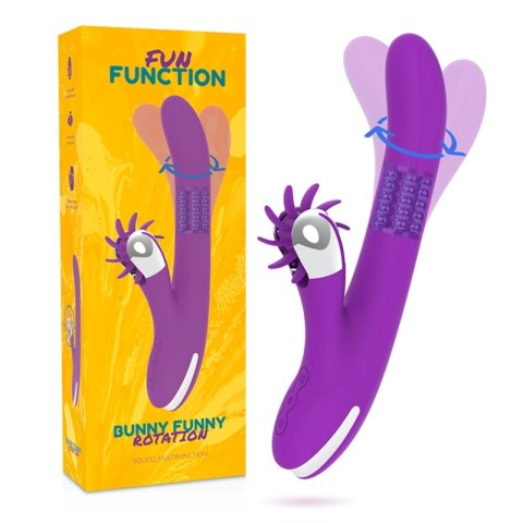 Fun Function Bunny 2.0 - model rotacyjny, silikonowy, ładowanie USB, 24 cm