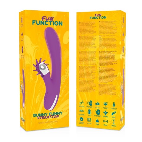 Fun Function Bunny 2.0 - silikonowy stymulator z 7 trybami, USB