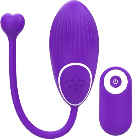 Galatea Otto Click&Play - stymulator par z pilotem, silikon liliowy 19cm