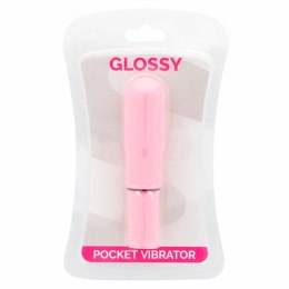 Glossy Brilliant Mini Wibrator Kieszonkowy Rożowy ABS 107x25mm