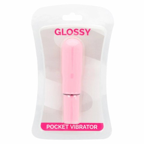 Glossy Brilliant Mini Wibrator Kieszonkowy Rożowy ABS 107x25mm