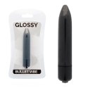Glossy Brilliant cienki model wibrujący czarny wodoodporny 87mm