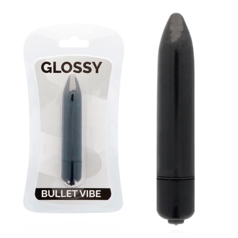 Glossy Brilliant cienki model wibrujący czarny wodoodporny 87mm
