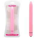 Glossy Slim - wibrujący model precyzyjny, rożowy, wodoodporny ABS