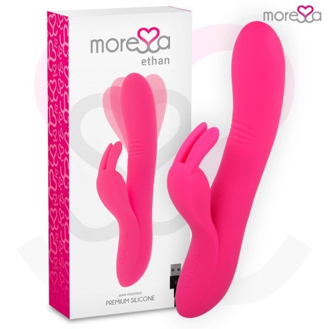 Moressa Ethan Premium silikonowy model dwusilnikowy fioletowy 205mm
