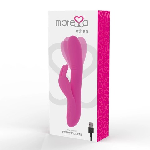 Moressa Ethan Premium silikonowy model dwusilnikowy fioletowy 205mm