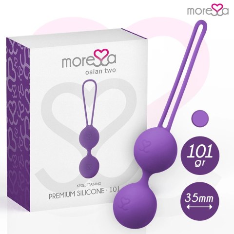 Moressa Osian Two Kulki Treningowe Lilakowy Silikon 101g 35mm