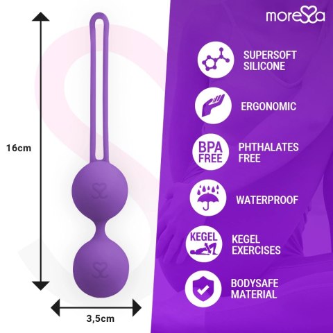 Moressa Osian Two Kulki Treningowe Lilakowy Silikon 101g 35mm