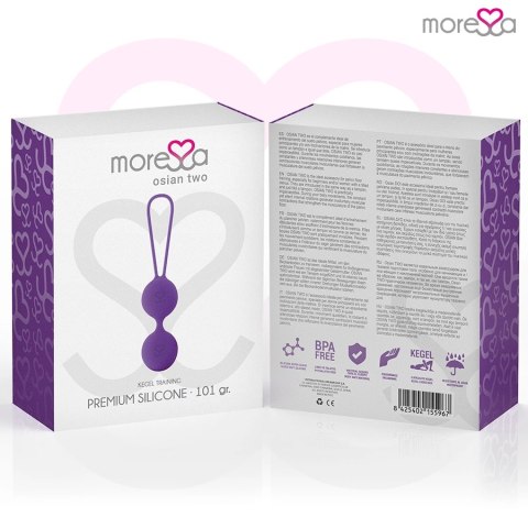 Moressa Osian Two Kulki Treningowe Lilakowy Silikon 101g 35mm