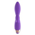 Womanvibe Donna - silikonowy model z dwoma silnikami, ładowany USB, liliowy