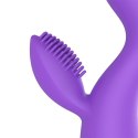 Womanvibe Donna - silikonowy model z dwoma silnikami, ładowany USB, liliowy