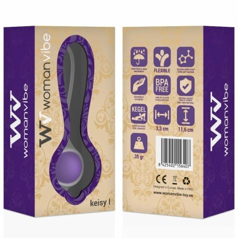 Womanvibe Keisy I Silikonowy System Ćwiczeń Mięśni Miednicy 35g