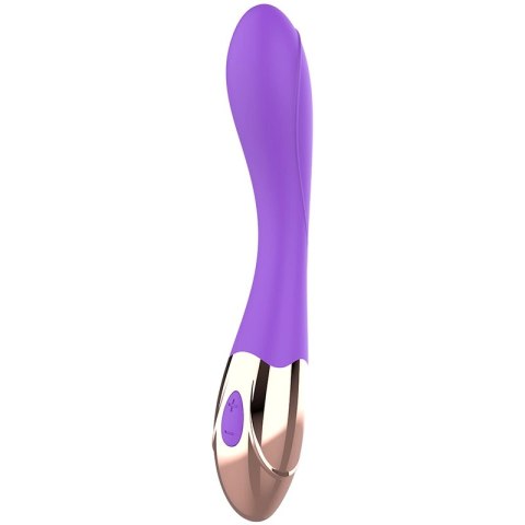 Womanvibe Sunny - silikonowy model ładowany, złoto-liliowy, 19,7 cm
