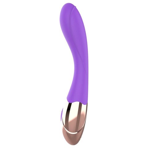 Womanvibe Sunny - silikonowy model ładowany, złoto-liliowy, 19,7 cm