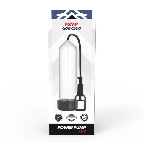 All Pump Addicted RX7 Transparent - system prożniowy, 24 cm, ABS/Silikon