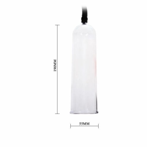 Baile Precision - Pompka prożniowa do ćwiczeń, 19 cm, przezroczysta