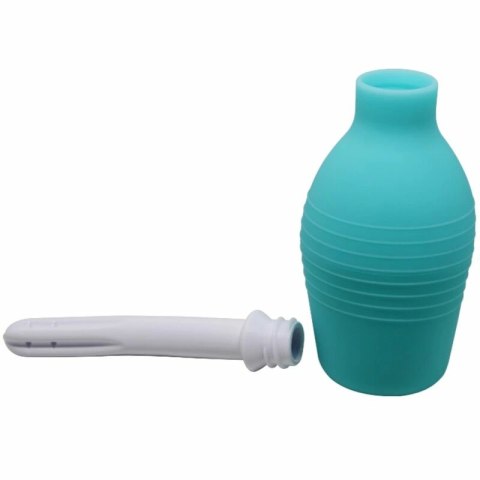 MR PLAY Gruszka do higieny analnej silikonowa niebieska 220 ml