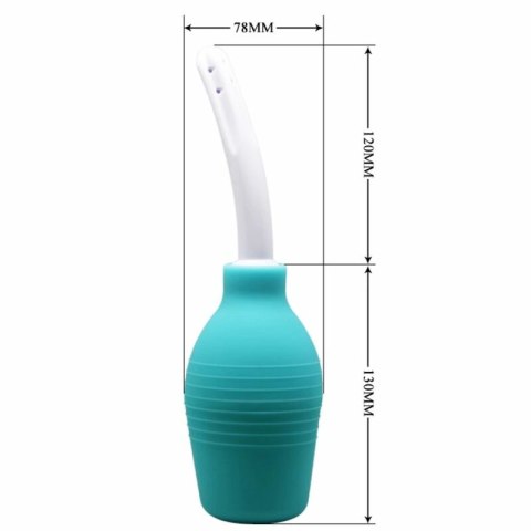 MR PLAY Gruszka do higieny analnej silikonowa niebieska 220 ml