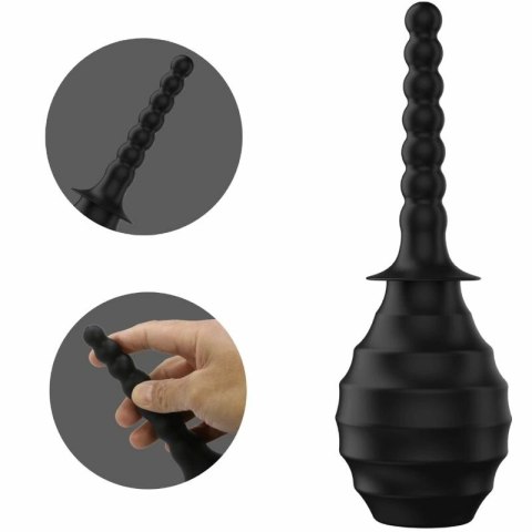 MR PLAY Wibracyjny masażer zdalnie sterowany, czarny, silikonowy