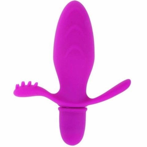 PRETTY LOVE Fith - silikonowy wibrator dwustrefowy 10 trybow, 11 cm