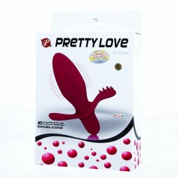 PRETTY LOVE Fith - silikonowy wibrator dwustrefowy 10 trybow, 11 cm