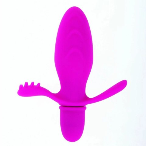 PRETTY LOVE Fith - silikonowy wibrator dwustrefowy 10 trybow, 11 cm