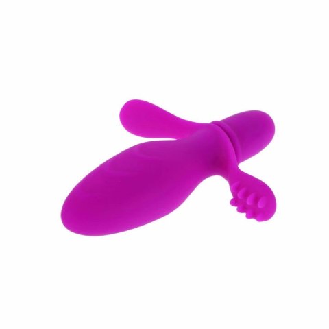 PRETTY LOVE Fith - silikonowy wibrator dwustrefowy 10 trybow, 11 cm